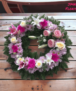 jmk pink wreath