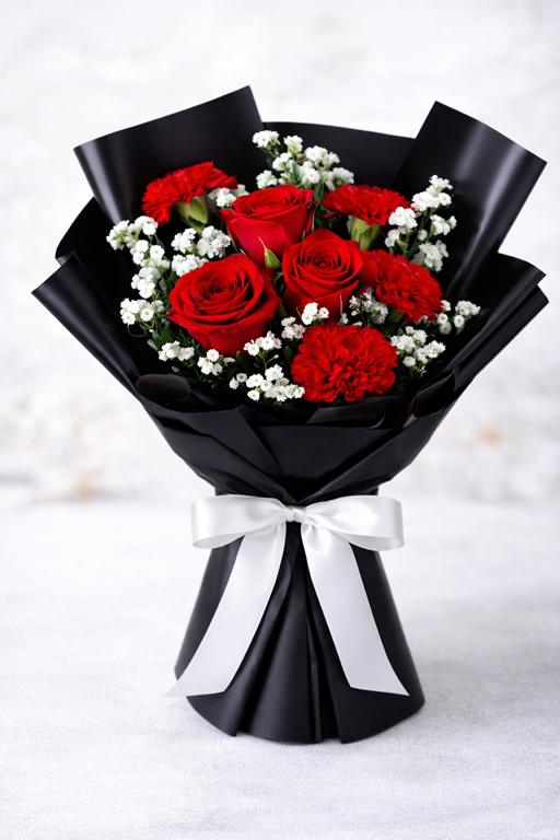 Kisses for you valentine's day flowers bouquet