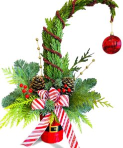 Red pot Grinch Christmas Tree