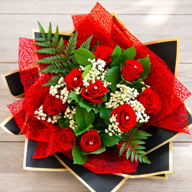 Wrapped In Love valentine's day flowers​