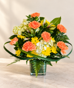 Berry free orange carnation bouquet 1.png