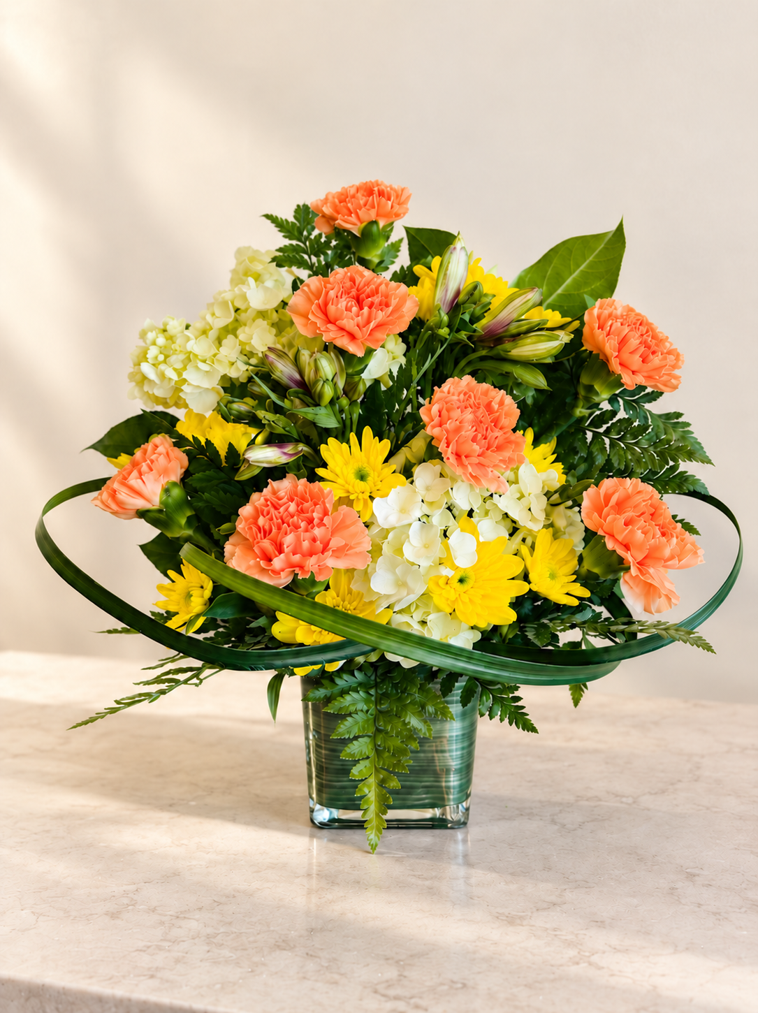 Berry free orange carnation bouquet 1.png