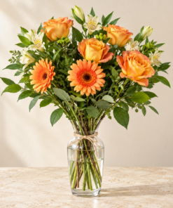 Orange rose and gerbera bouquet 1.png
